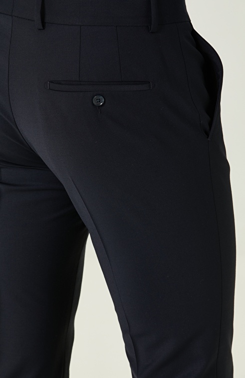 Navy Blue Basic Trousers