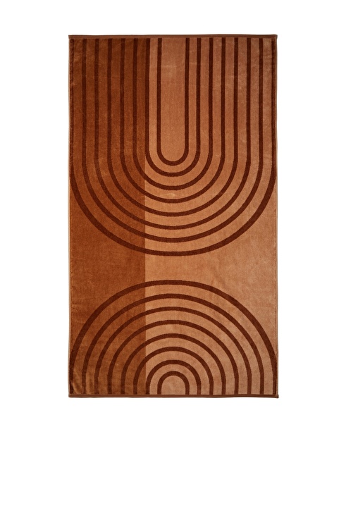 Brown Geometric Pattern Towel