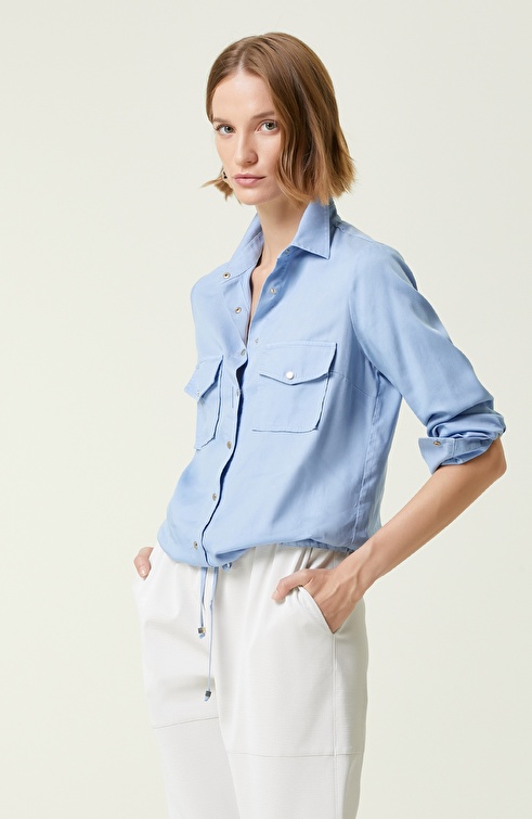 Slim Fit Light Blue Shirt