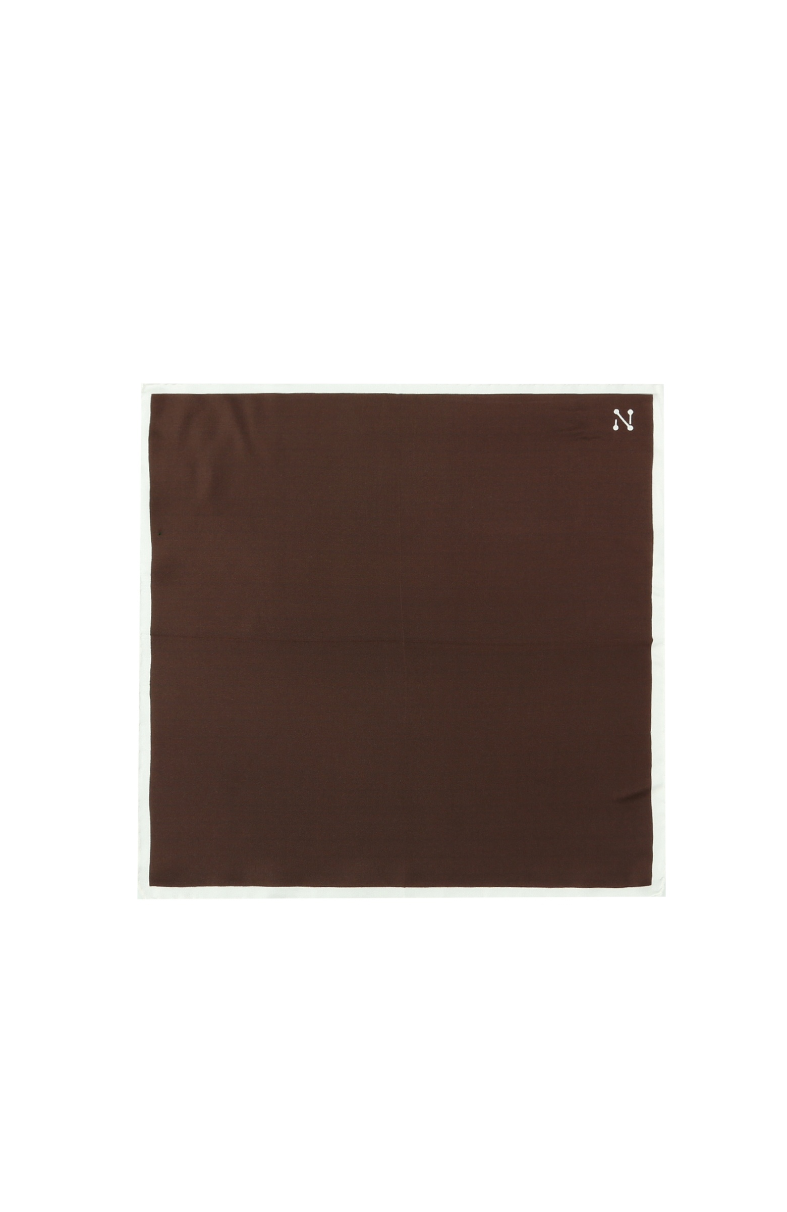 Brown Silk Men's Handkerchief