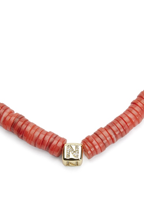 Red Beaded Women's Necklace