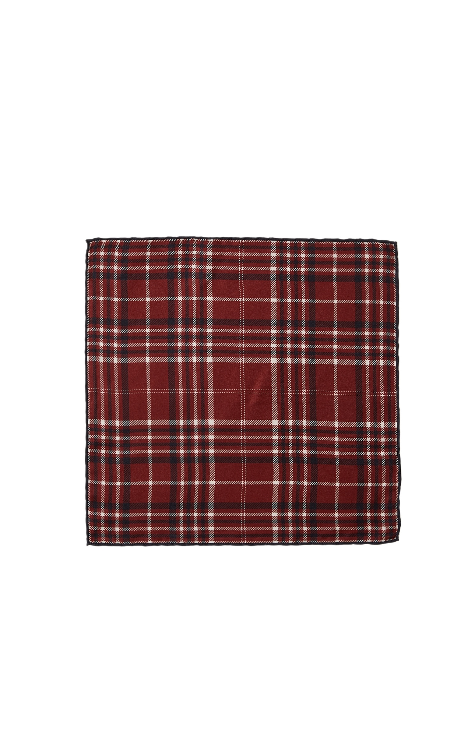 Red Patterned Men's Silk Handkerchief