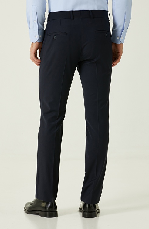 Navy Blue Basic Trousers