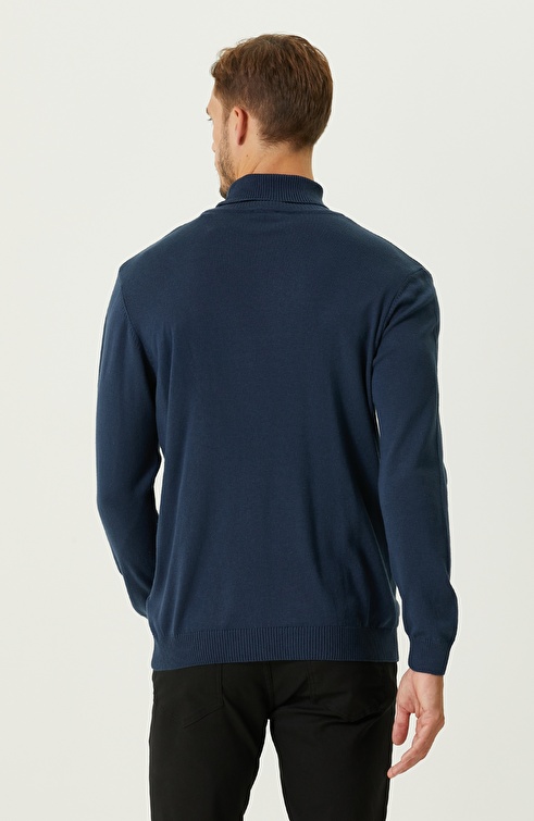 Blue Melange Sweater