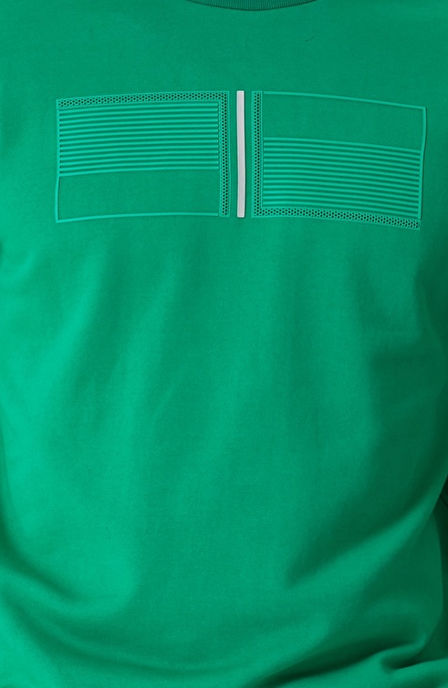 N-Tech Slim Fit Green Sweatshirt