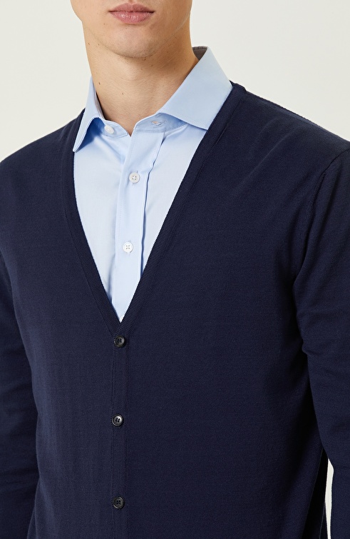 Navy Blue Cardigan