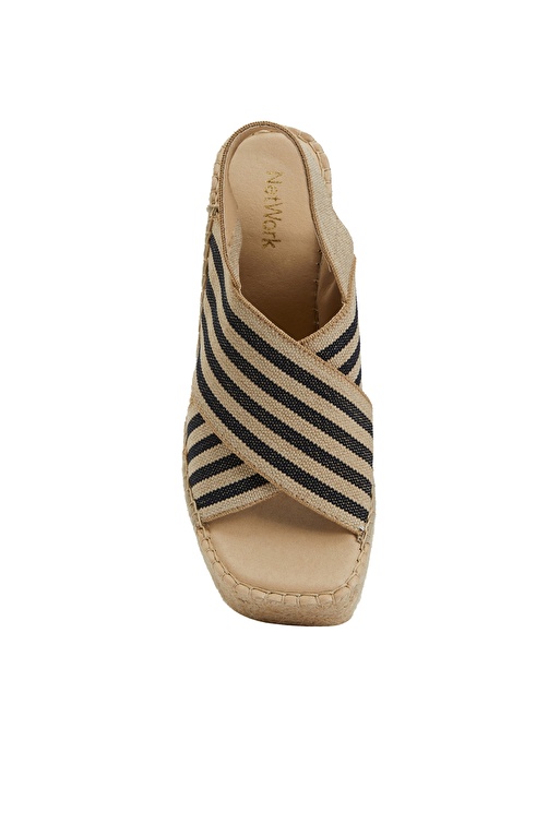 Navy Blue Women's Linen Espadrilles