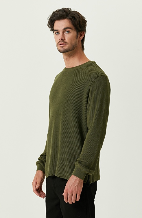 Khaki Wool Sweater