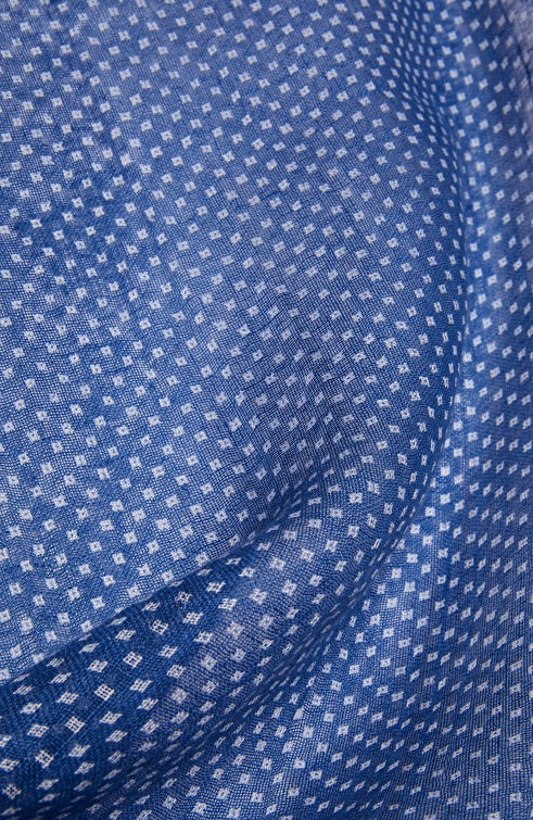 Blue Dot Men's Linen Shawl