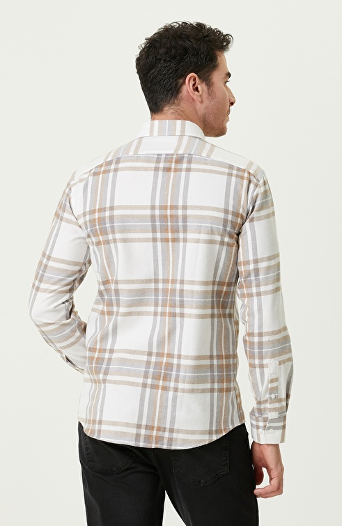 Slim Fit Ecru Shirt