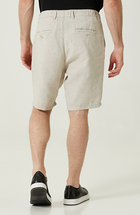 Natural Linen Shorts