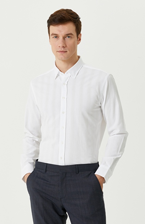 Slim Fit White Shirt