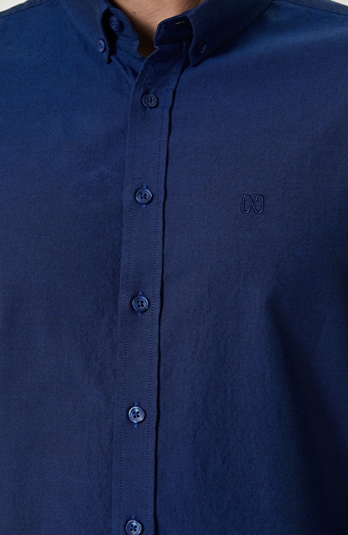 Indigo Oxford Shirt