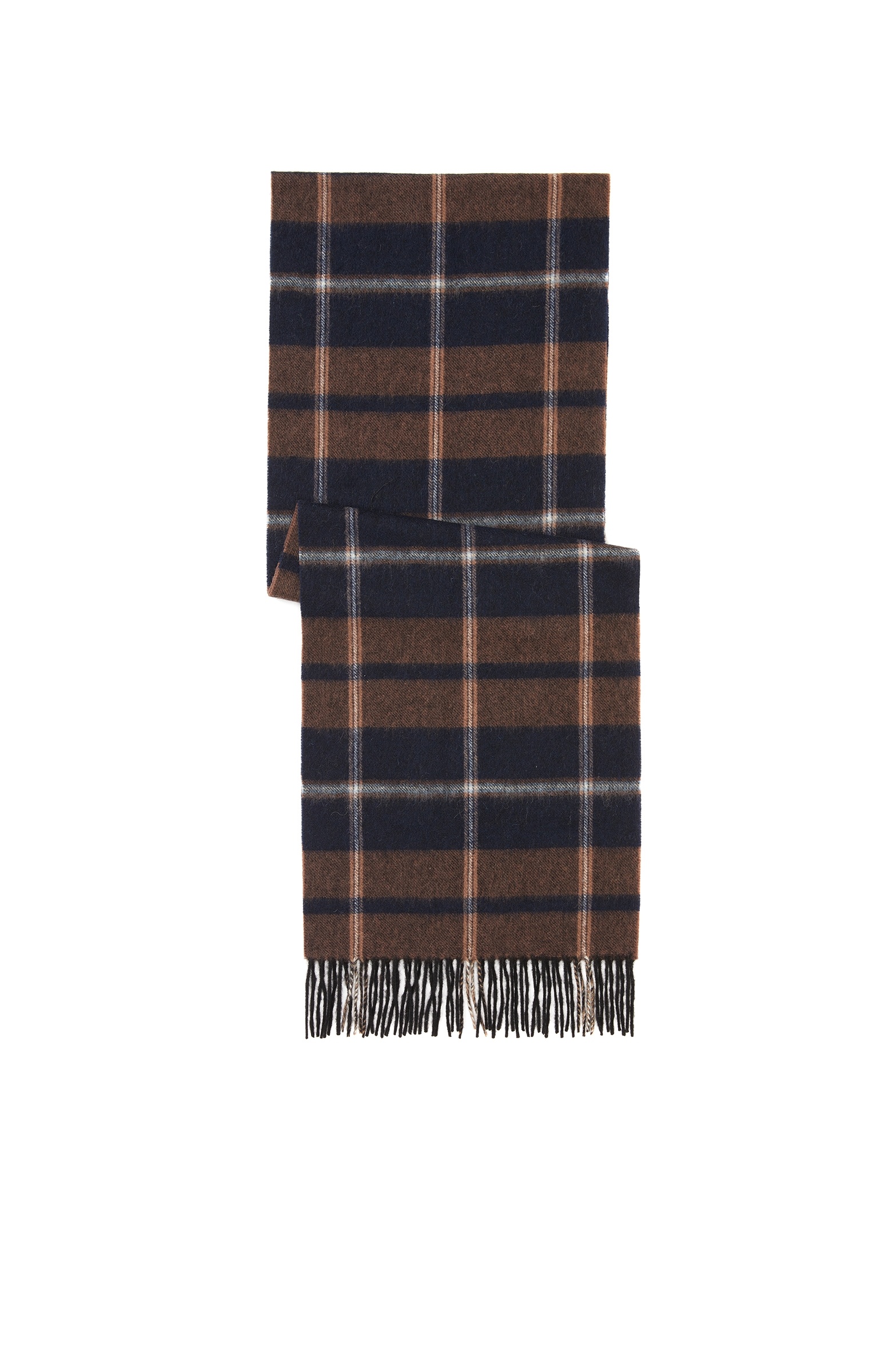 Brown Men's Wool Scarf