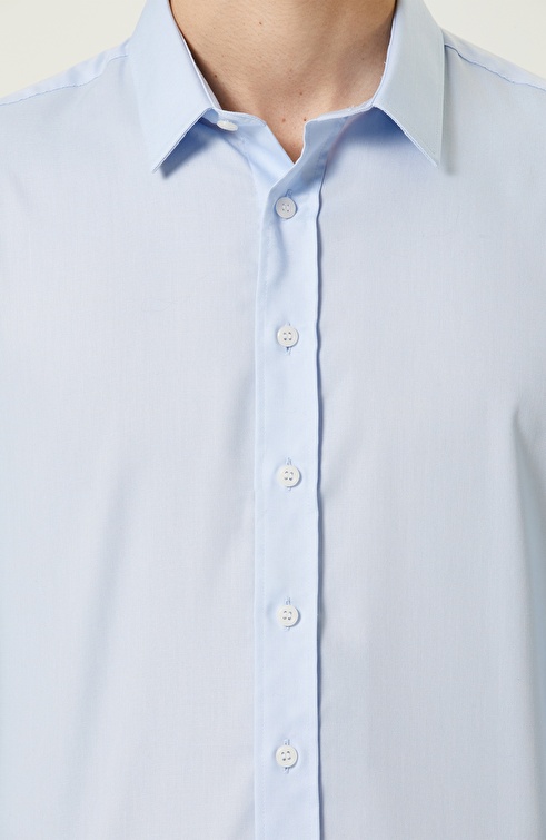 Blue Slim Fit Shirt