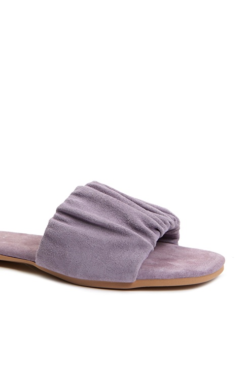 Lilac Women's Suede Slippers