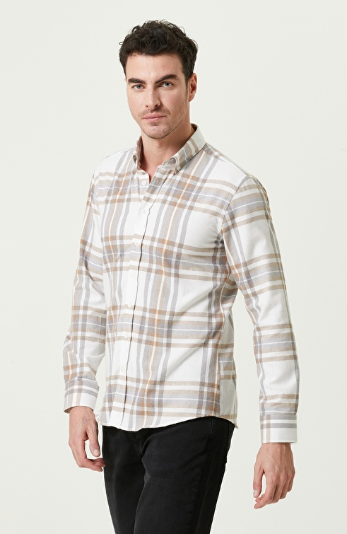 Slim Fit Ecru Shirt