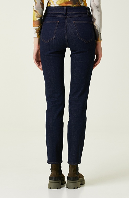 Navy Blue Denim Pants