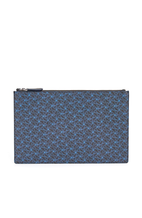 Black Navy Blue Men's Clutch