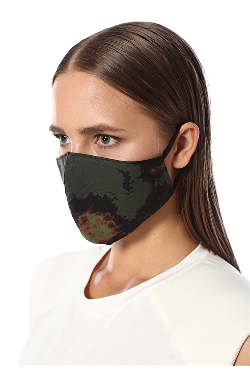 Triple Black Patterned Face Accessory