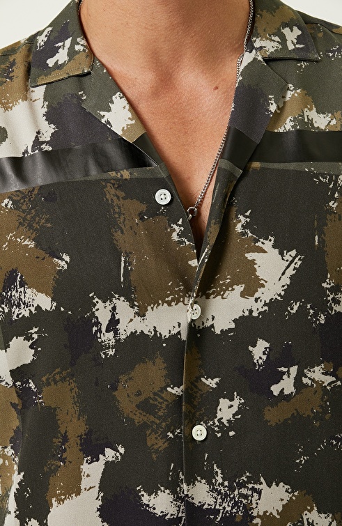 Khaki Printed Shirt