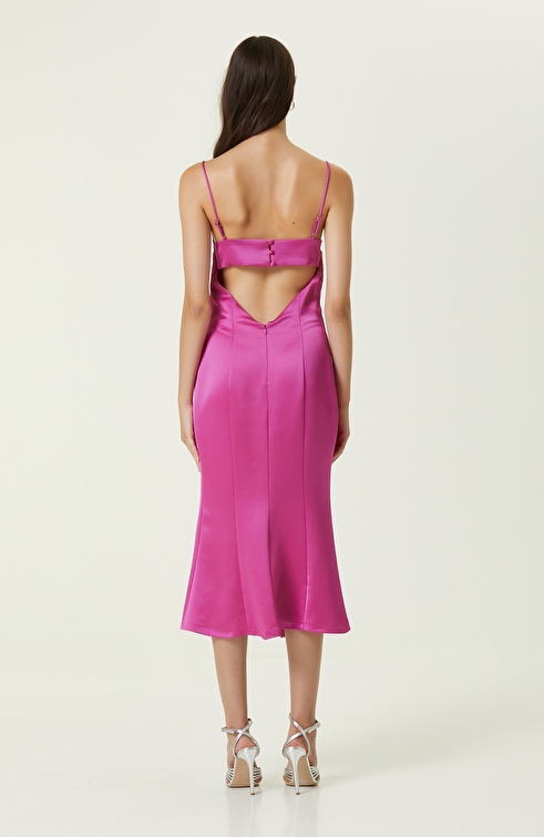 Fuchsia Long Evening Dress