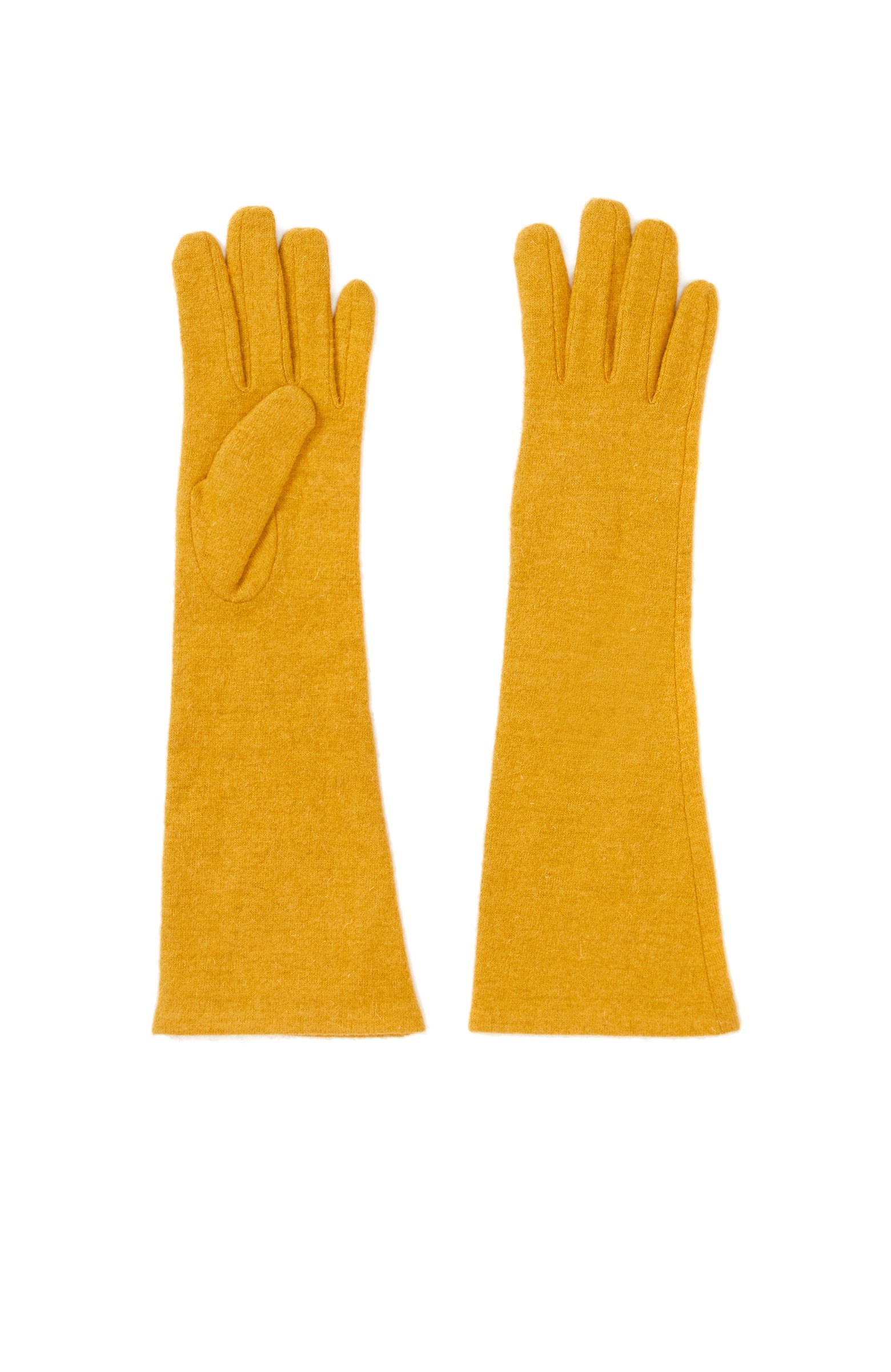 Mustard Women Wool Gloves