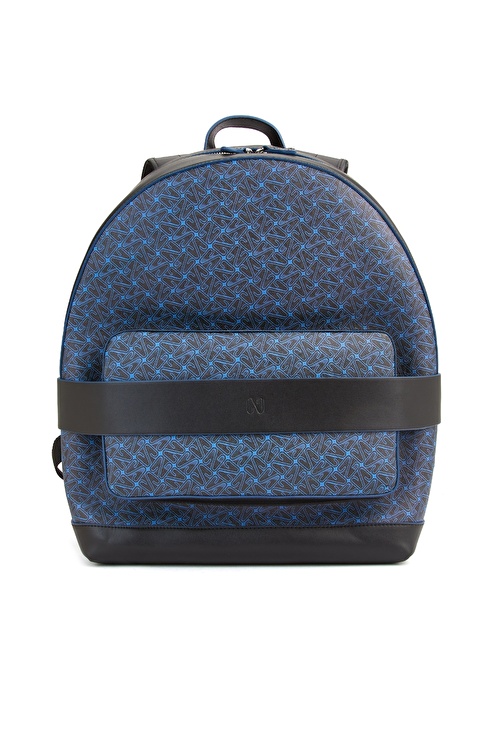 Black Navy Blue Men's Backpack