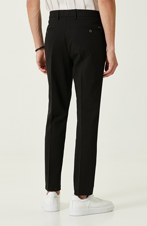 Black Straight Leg Trousers