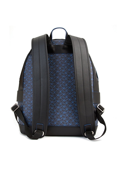 Black Navy Blue Men's Backpack