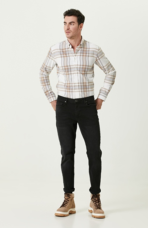 Slim Fit Ecru Shirt