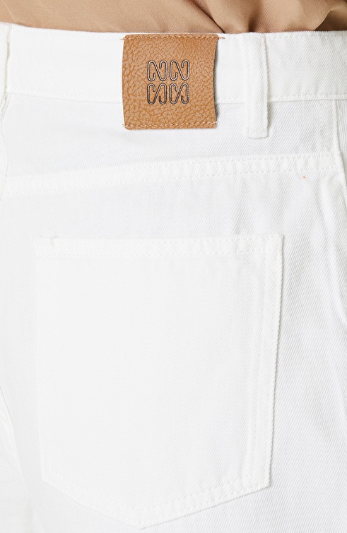 White Denim Shorts