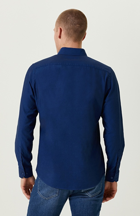 Indigo Oxford Shirt