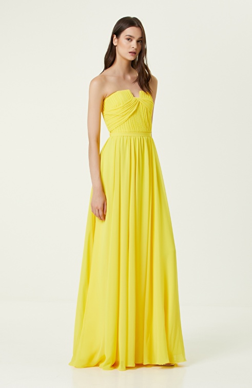 Yellow Long Evening Dress