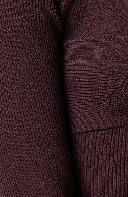 Slim Fit Burgundy Sweater