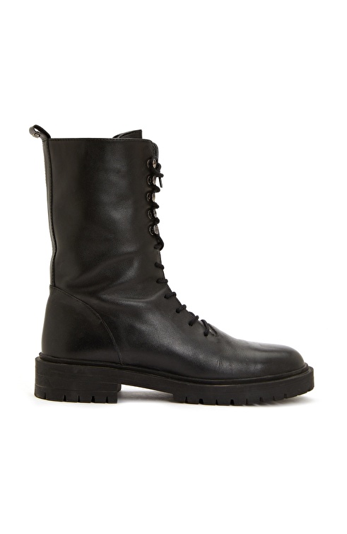 Black Women's Leather Boots