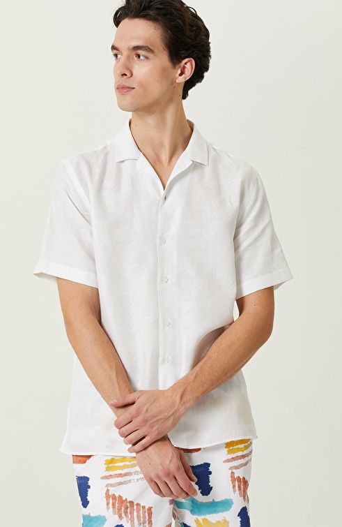 White Jacquard Shirt