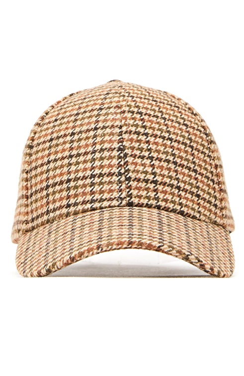 Brown Gingham Unisex Hat