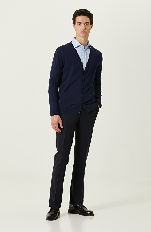 Navy Blue Cardigan