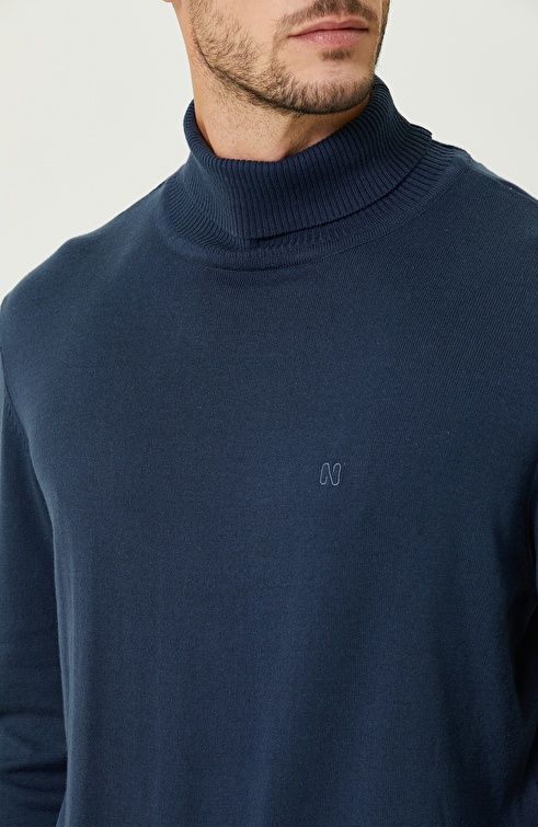 Blue Melange Sweater