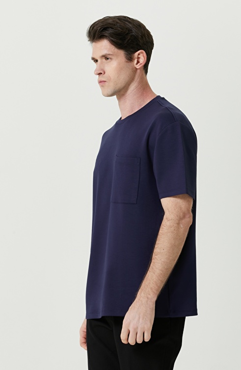 Indigo Crew Neck Short Sleeve Tshirt