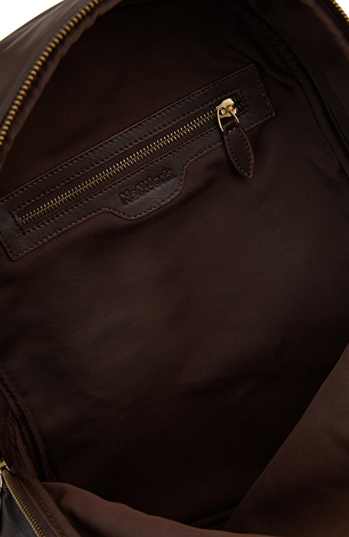 Brown Men's Leather Backpack