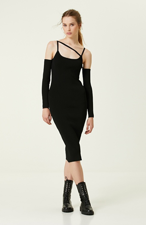 Black Midi Dress