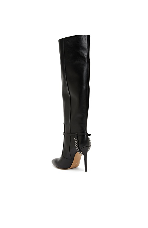 Black Womens Leather Boots