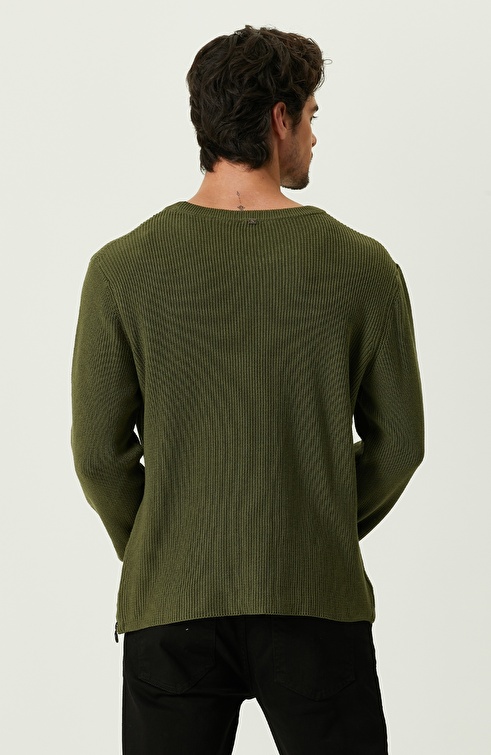 Khaki Wool Sweater