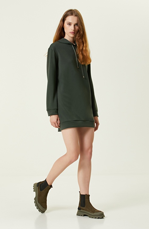 Dark Green Mini Dress