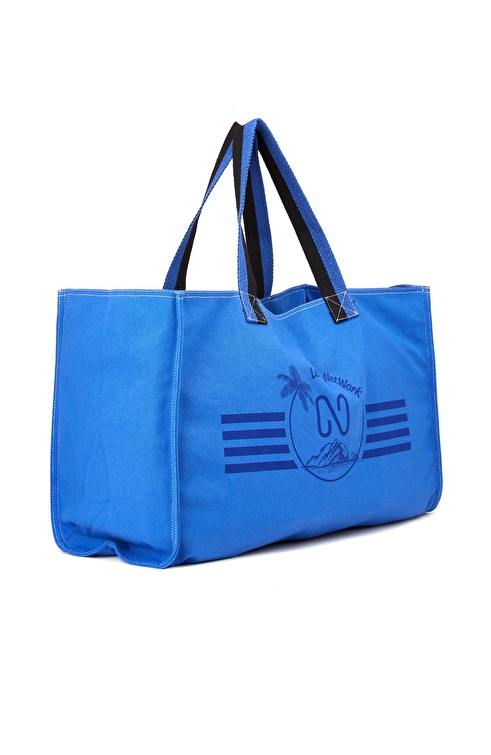 Navy Blue Women's Beach Bag