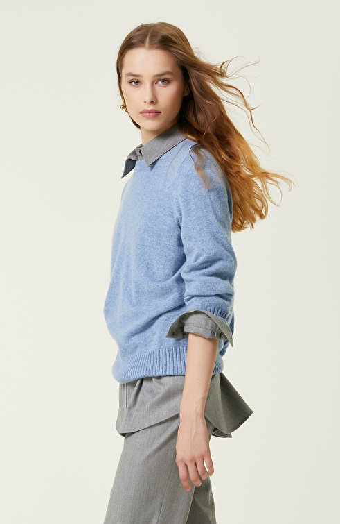 Blue Cashmere Sweater