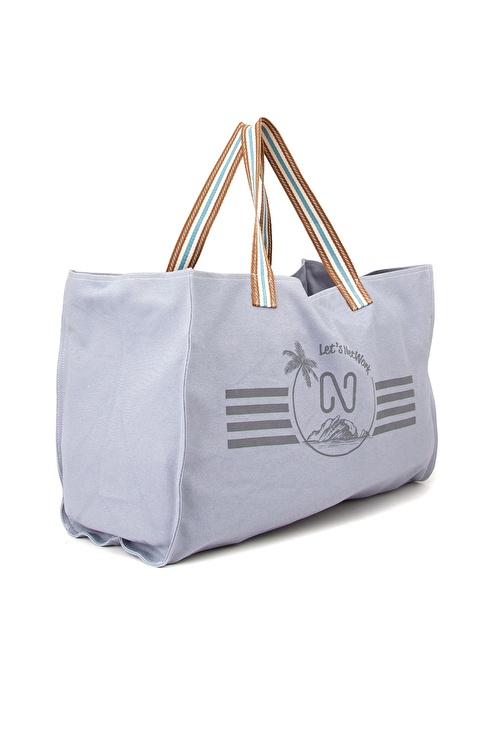 Blue Women's Beach Bag