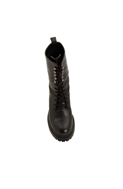 Black Women's Leather Boots